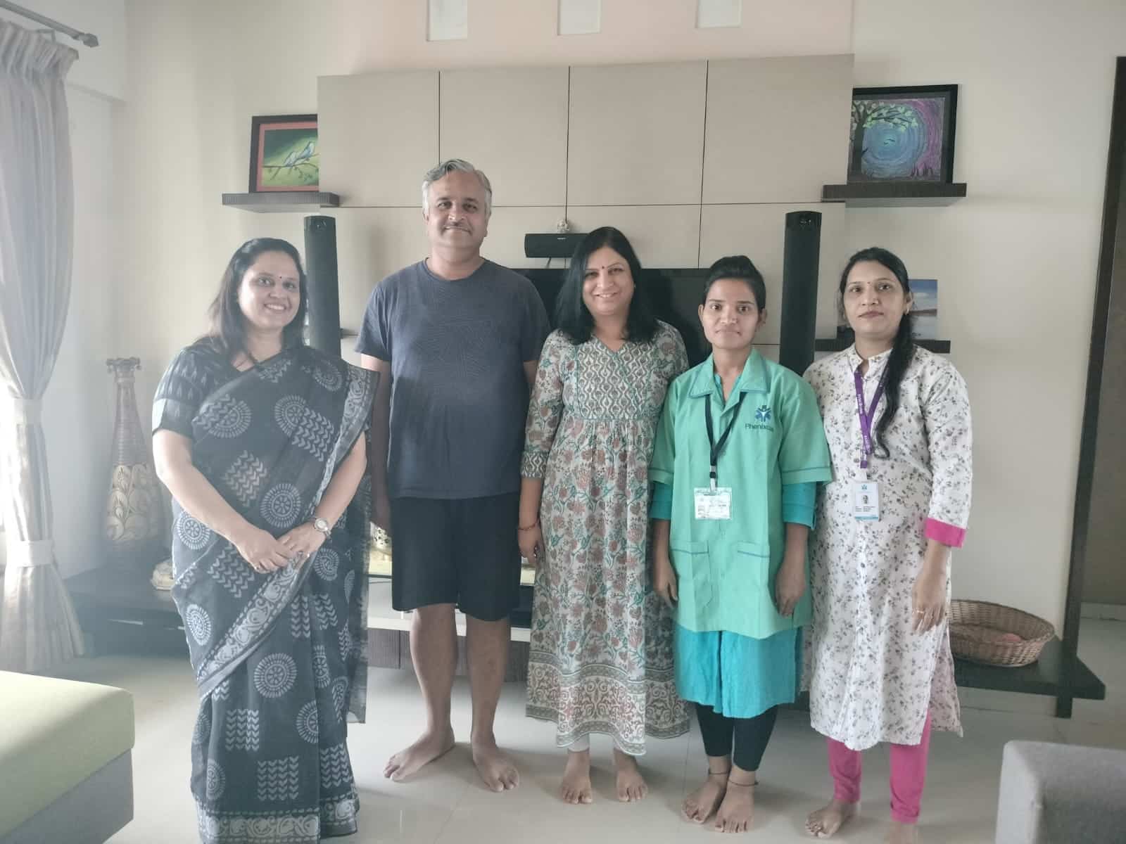 Happy client with Namratha Awachat, Managing Director of PhenixCare