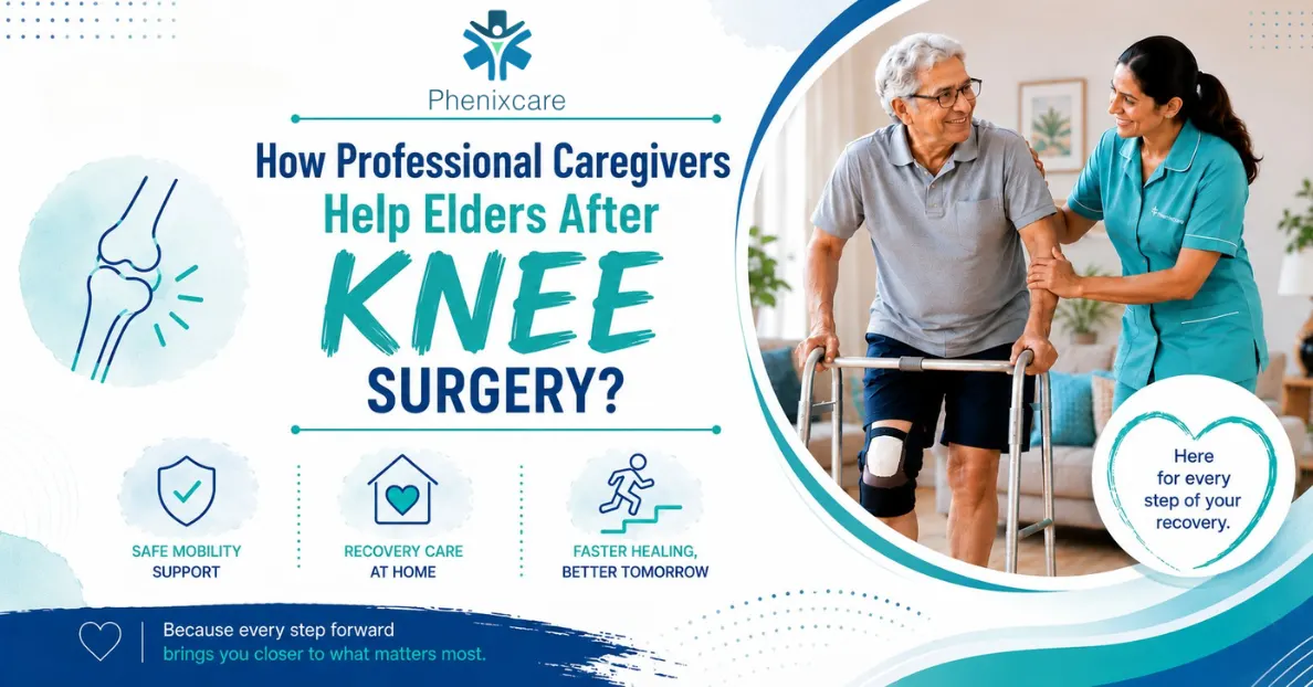 How Professional Caregivers Help Elders After Knee Surgery?