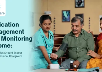 Medication Management Vital Monitoring at Home: What Families Should Expect from Professional Caregivers